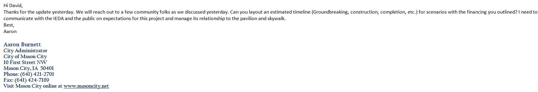 Timeframe email